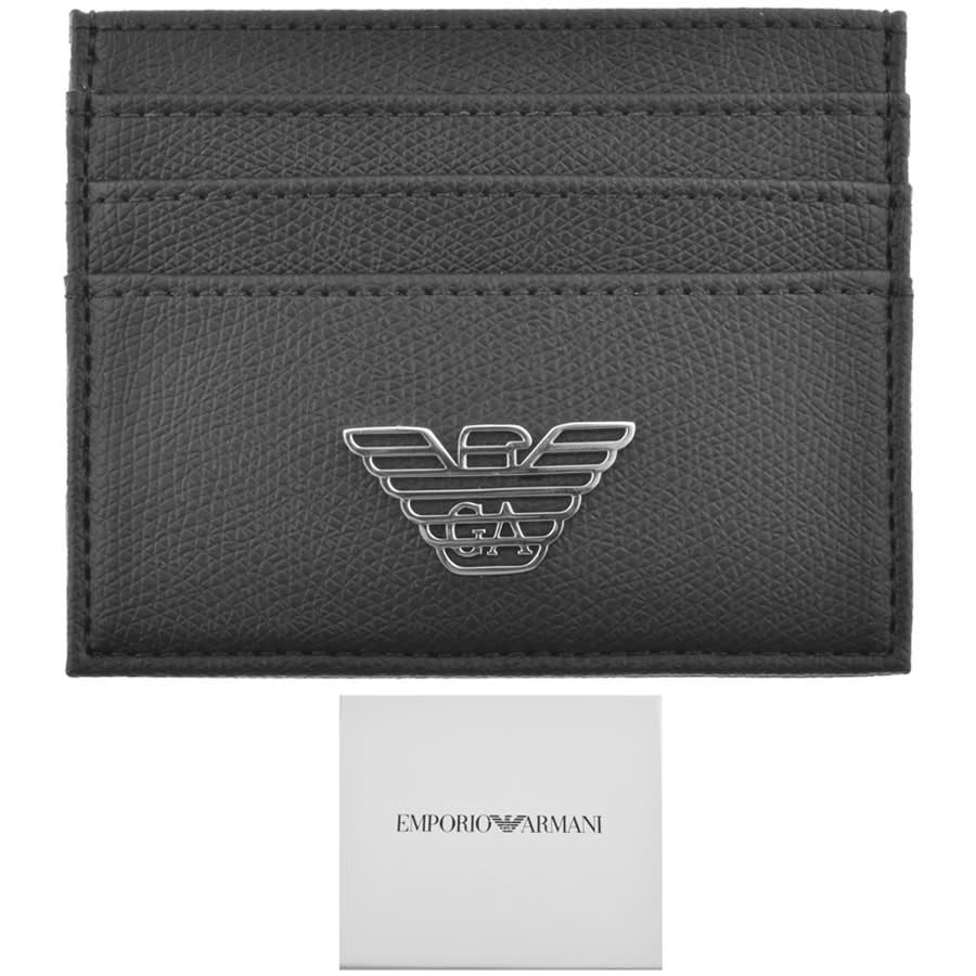 Alternative Image for ProductEmporio Armani Leather Card Holder Black1